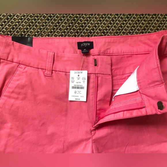 Short J Crew homme 32 chino bleu plat devant lin coton preppy 9